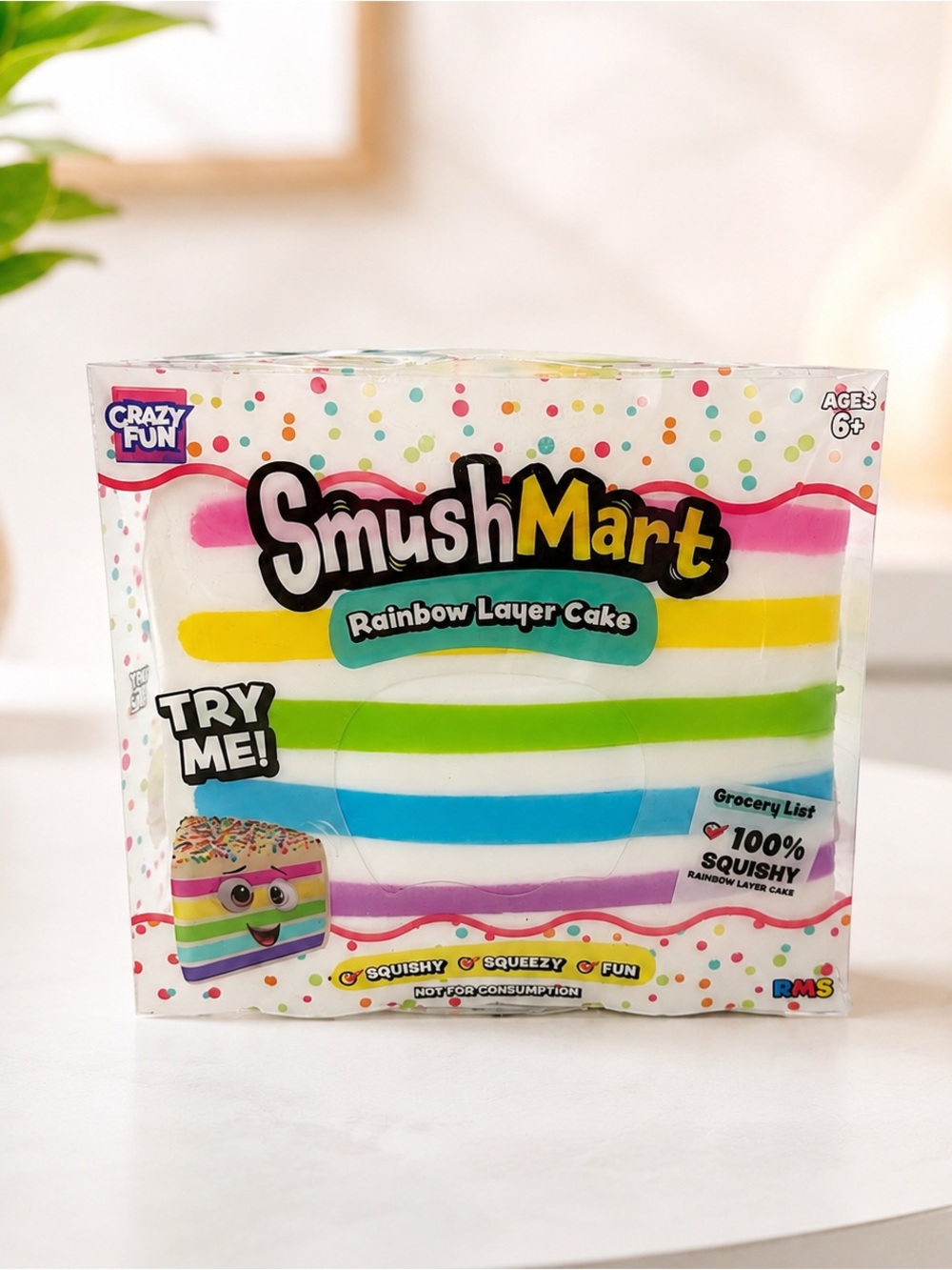 SmushMart Rainbow Layer Cake Squishy!!